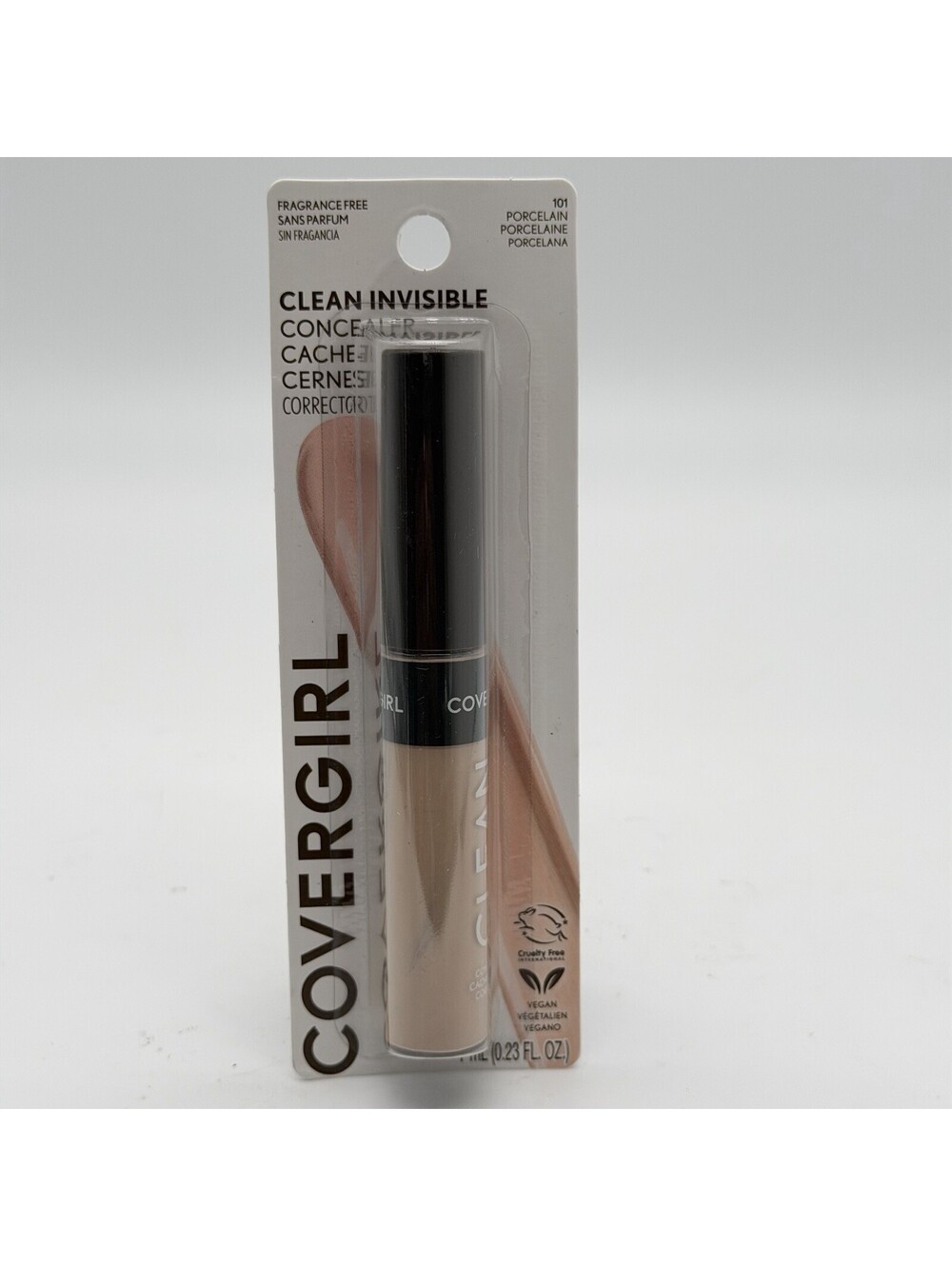 CoverGirl Clean Invisible Concealer 101 Porcelain 0.23 oz NEW Sealed